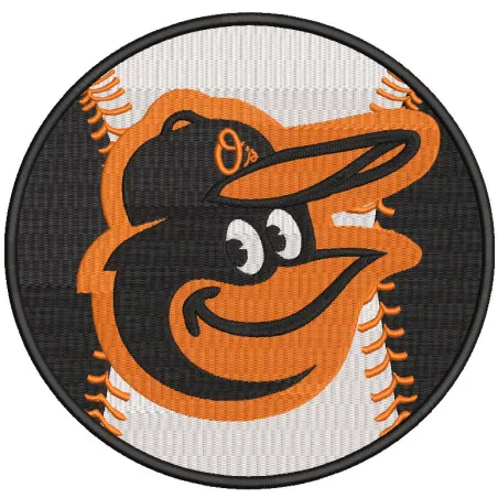 Baltimore Orioles MLB Baseball embroidery design