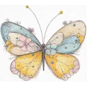 Butterfly crayons embroidery design
