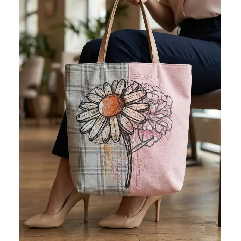 Chamomile Hydrangea Embroidery Design | Floral Art