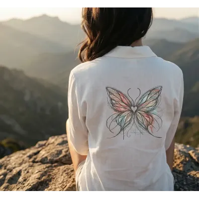 Free Butterfly All the Colors of Love Embroidery Design File