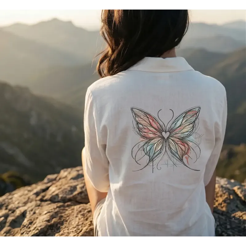Butterfly All the Colors of Love Stitching Pattern