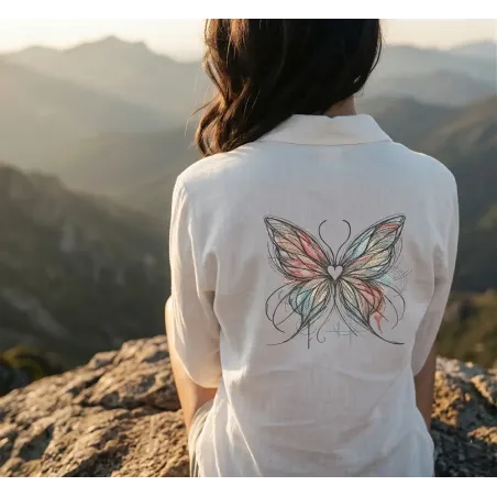 Free Butterfly All the Colors of Love Embroidery Design File