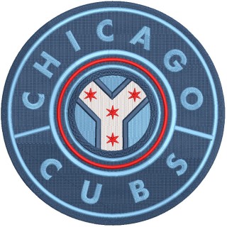 Chicago Cubs Wrigleyville City Connect logo embroidery design - Embroidery Design