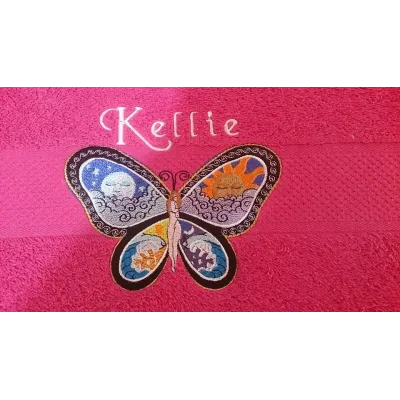 Fantastic Butterfly Night and Day free embroidery design