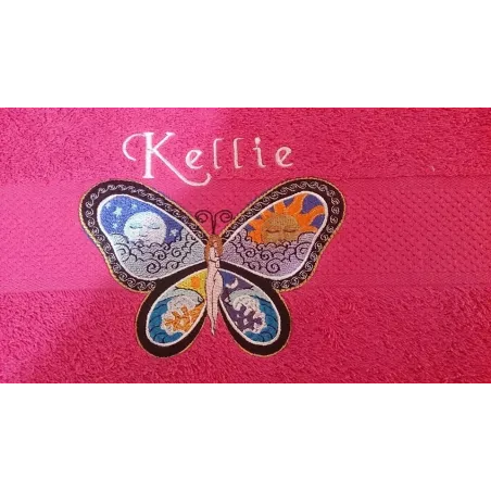 Fantastic Butterfly Night and Day free embroidery design