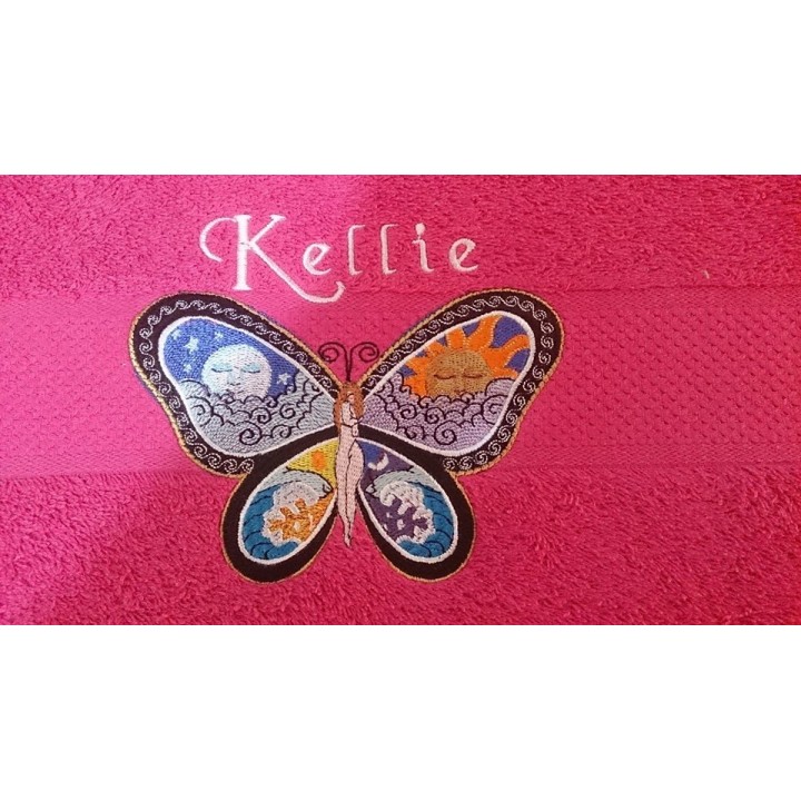 Fantastic Butterfly Night and Day free embroidery design