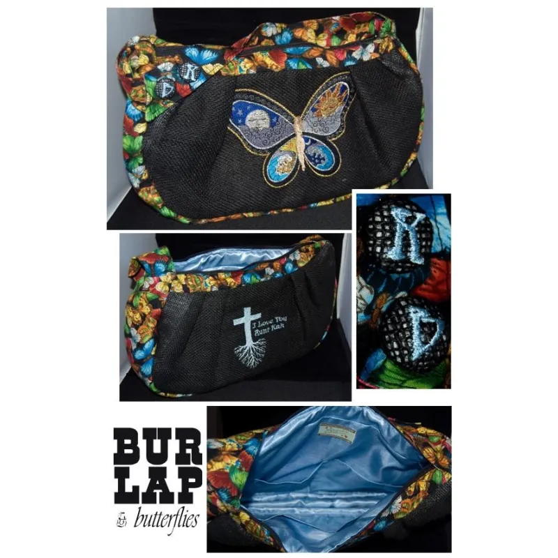 Fantastic Butterfly Night and Day free embroidery design