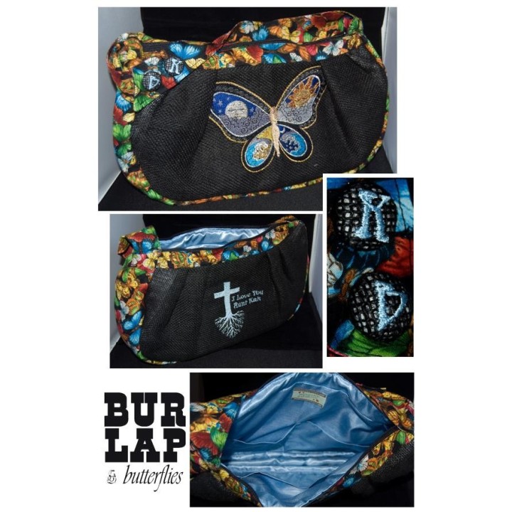 Fantastic Butterfly Night and Day free embroidery design