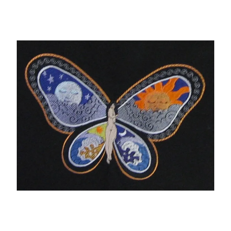 Fantastic Butterfly Night and Day free embroidery design