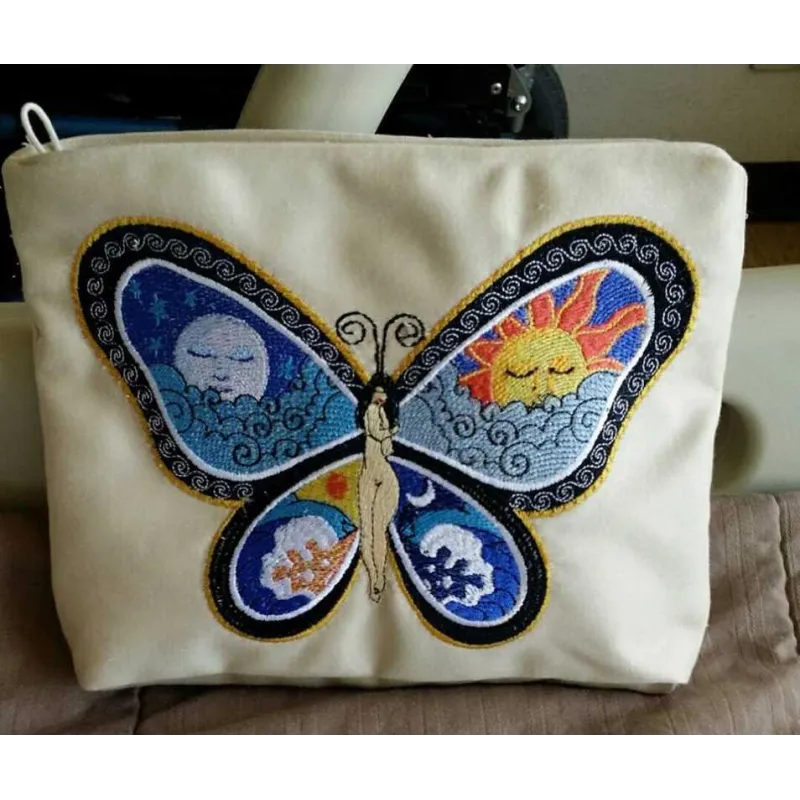 Fantastic Butterfly Night and Day free embroidery design