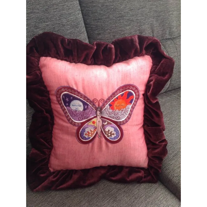 Fantastic Butterfly Night and Day free embroidery design