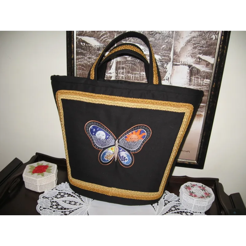 Fantastic Butterfly Night and Day free embroidery design