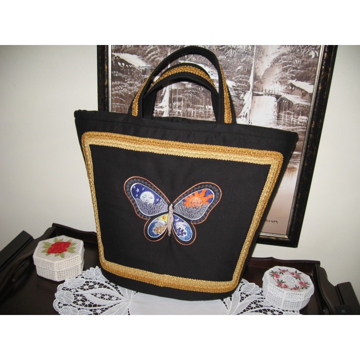 Fantastic Butterfly Night and Day free embroidery design