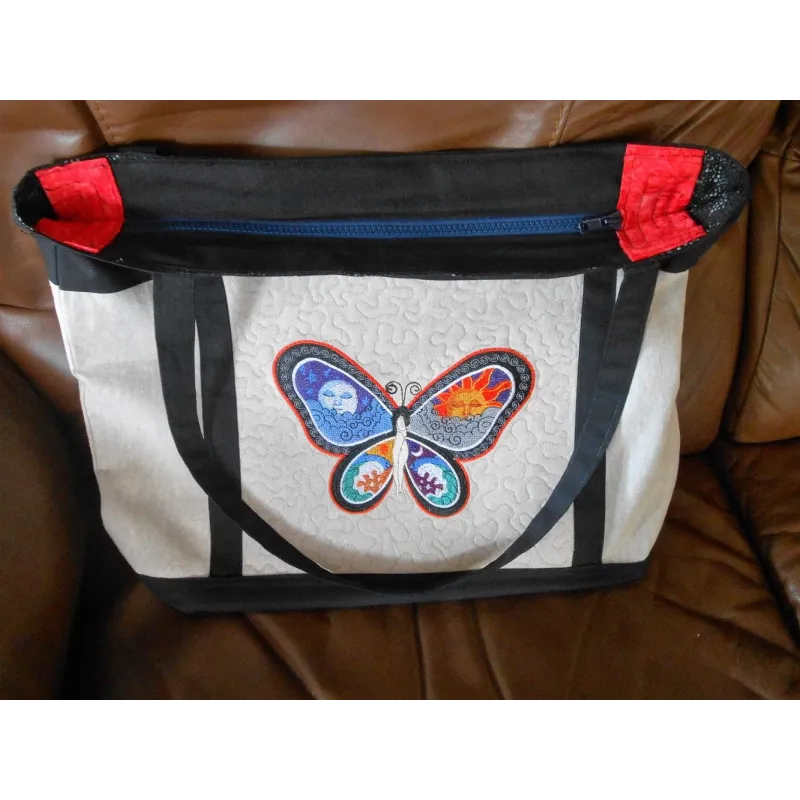 Fantastic Butterfly Night and Day free embroidery design