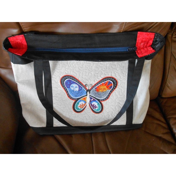 Fantastic Butterfly Night and Day free embroidery design