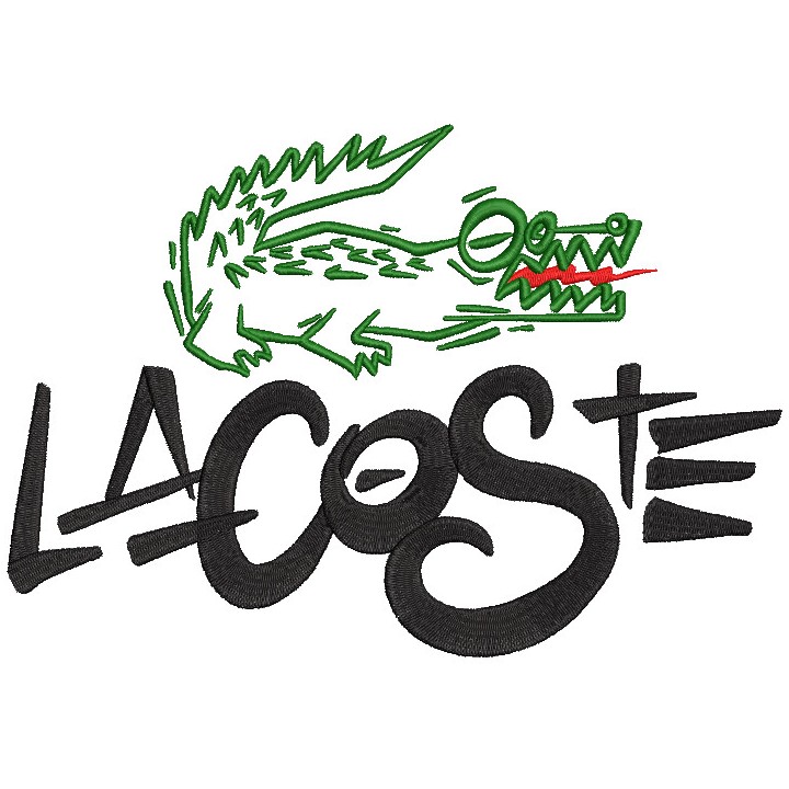 Lacoste art logo embroidery design - Embroidery Design