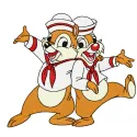Chip & Dale Sailor Stitching Pattern | Fun Cartoon Design