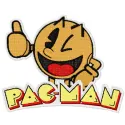 Pac-Man embroidery design featuring the iconic character, perfect for stitching on t-shirts or tote bags