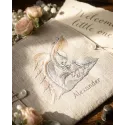 Sleeping Angel Sketch Embroidery - Peaceful Baby Design