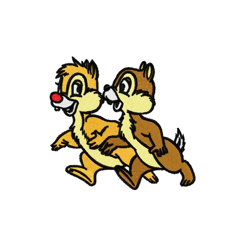 Chip & Dale embroidery design