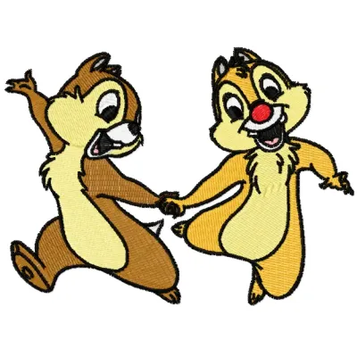Chip & Dale 4 embroidery design