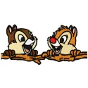 Chip & Dale 2 embroidery design