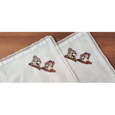 Chip & Dale Cartoon Stitching Pattern for Kids