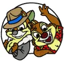 Chip & Dale 3a embroidery design
