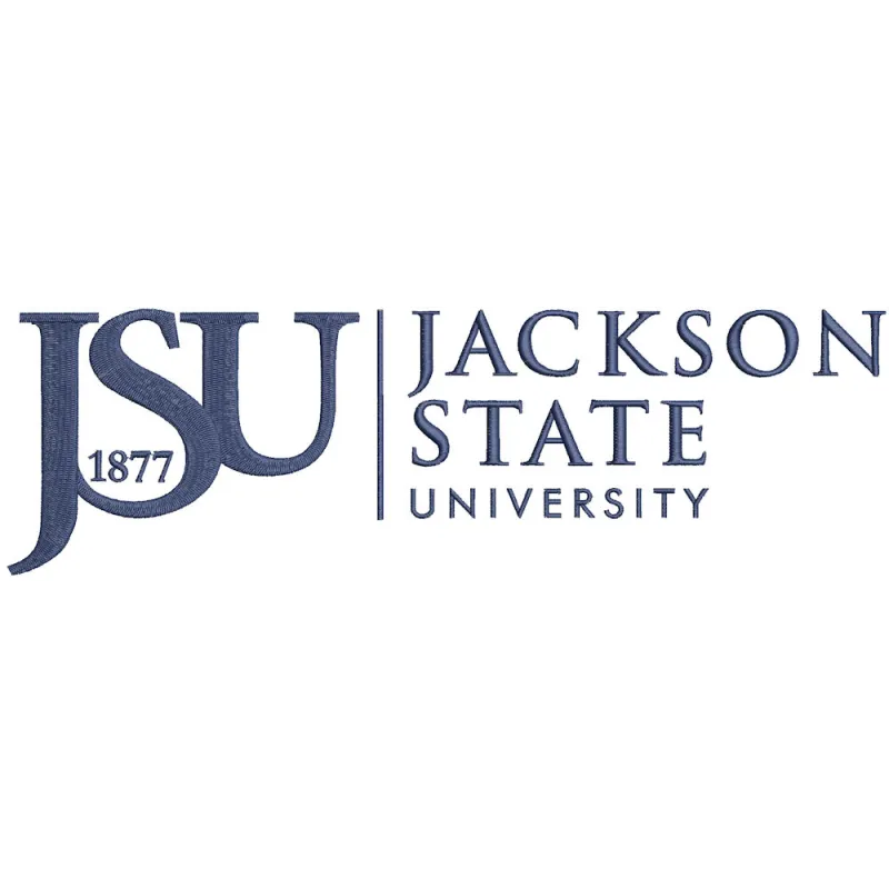 Jackson State University full logo embroidery design