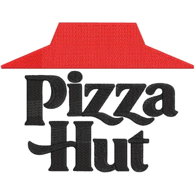 Pizza Hut logo 2026 embroidery design