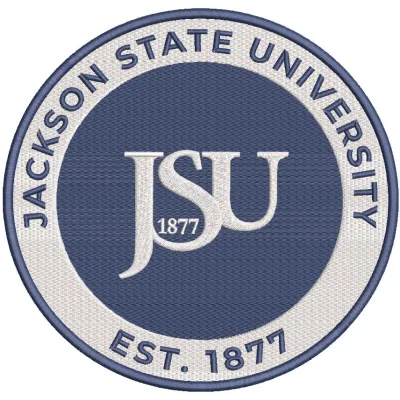 Jackson State University Round logo embroidery design