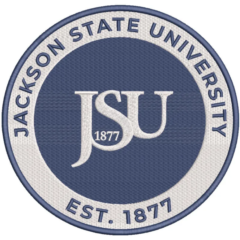 Jackson State University Round logo embroidery design