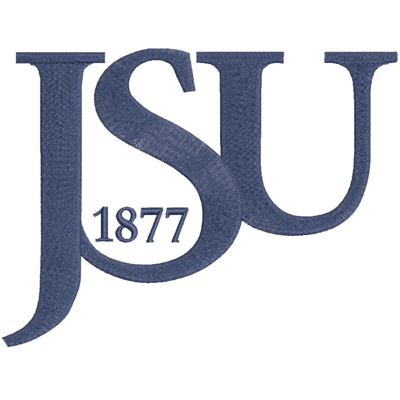 Jackson State University Wordmark logo embroidery design