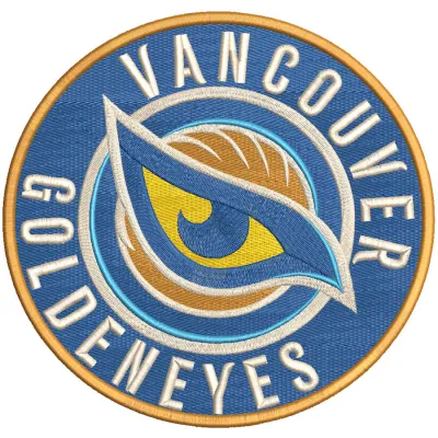 Vancouver Goldeneyes logo embroidery design