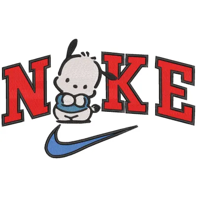 Nike Pochacco embroidery design