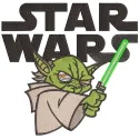 Star Wars Yoda embroidery design