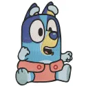 Baby Bluey embroidery design