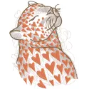Panther of love embroidery design