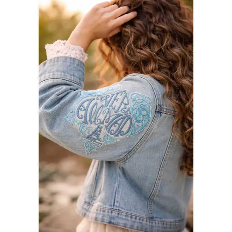 We're all mad here embroidery design - Embroidery Design