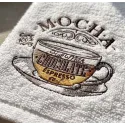 Cup of mocha embroidery design with detailed stitching pattern for coffee lovers