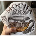 Cup of mocha embroidery design with detailed stitching pattern for hoops