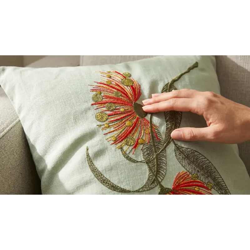 Eucalyptus Flowering Tree Branch Embroidery Design