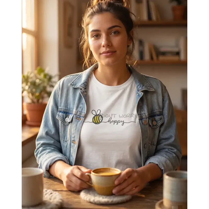 Don't worry bee happy free embroidery design