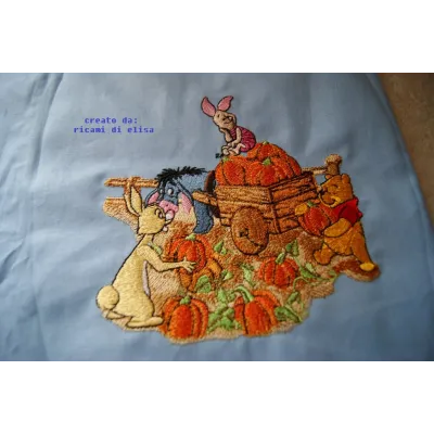 Winnie Pooh and company embroidery design - Embroidery Design