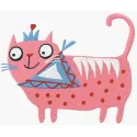 King Cat free machine embroidery design