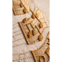 Music giraffe embroidery design with musical notes and playful giraffe motif