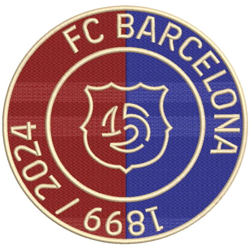 FC Barcelona 125th anniversary Logo embroidery design
