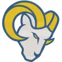Los Angeles Rams Alternate Logo 2026 embroidery design