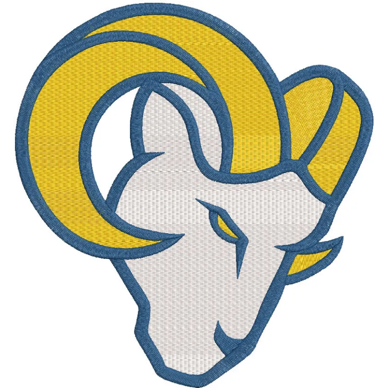 Los Angeles Rams Alternate Logo 2026 embroidery design