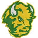 North Dakota State Bison secondary logo embroidery design